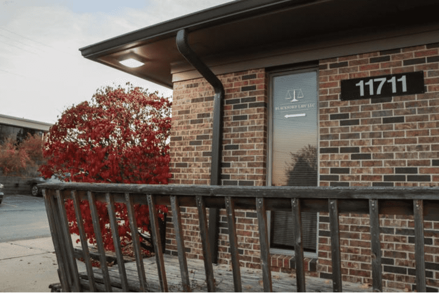 The outside of the Blackford Law building.
