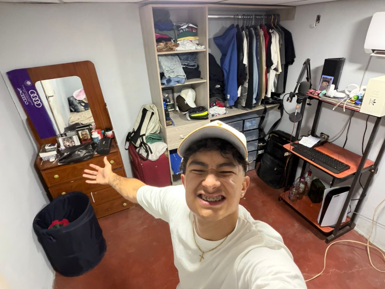 Diego Armando Escalona Polanco, a fast-food worker in Orlando who came to the U.S. 11 years ago. Detained by ICE before being deported to his native Venezuela, he's now back in his childhood bedroom in Maracaibo, Venezuela.