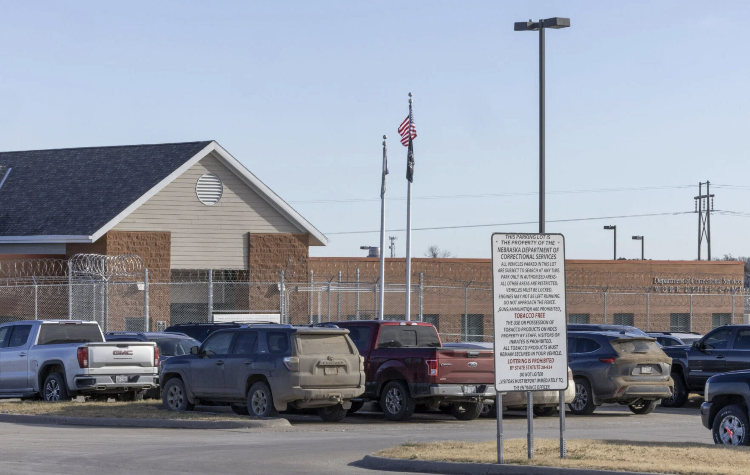 A look at the “Cornhusker Clink” federal immigration detention center on Monday, Dec. 15, 2025 in McCook, Nebraska. The former Work Ethic Camp will house detainees awating deportation hearings under two-year contract with the state and U.S. Department of Homeland Security.