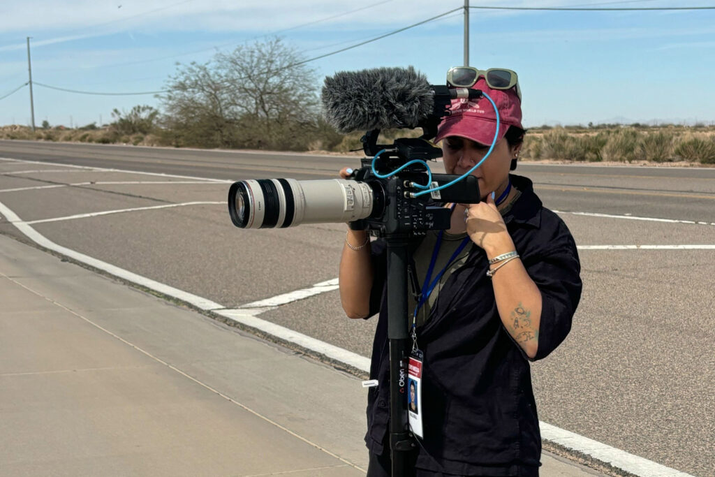 Arizona State video journalist Lavanya Paliwal on assignment